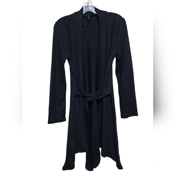 Luna Rae Black Belted Cardigan Sweater Sz Small - Picture 5 of 8